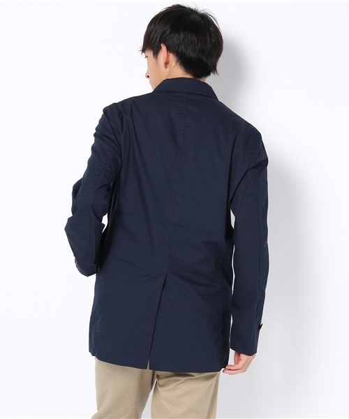 UNION STATION（ユニオンステーション）の「ショップコート（ステンカラーコート・メンズ・カーキ/ネイビー/キャメル/レッド・MEDIUM/LARGE/LL）」の6枚目の写真