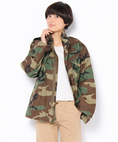 BEAMS BOY（ビームスボーイ）の「CAMO M-65（ブルゾン・レディース・オリーブ・X-SMALL）」の4枚目の写真