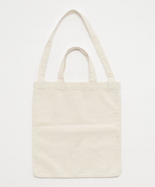 Sync.(スィンク)の「Sync.【D*FACE】HERRINGBONE 2WAY TOTE BAG "COMPLAIN"(トートバッグ・メンズ・オフホワイト/オリーブ・FREE)」の4枚目の写真