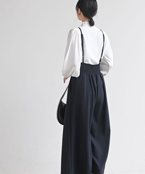 rps(アールピーエス)の「ペアスキンハイウエストサロペット(サロペット/オーバーオール・レディース・ネイビー/ブラック/グレイッシュベージュ/モカ・M/フリー)」の18枚目の写真