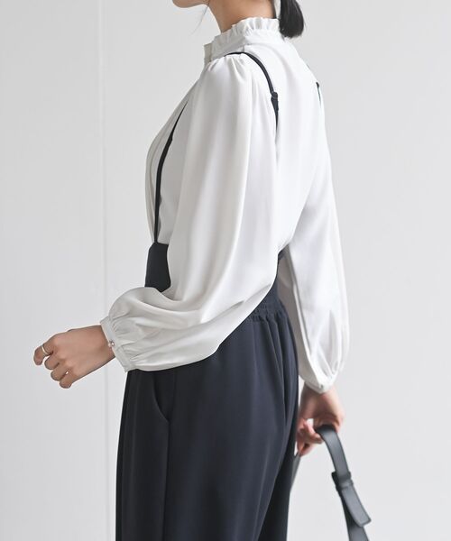 rps(アールピーエス)の「ペアスキンハイウエストサロペット(サロペット/オーバーオール・レディース・ネイビー/ブラック/グレイッシュベージュ/モカ・M/フリー)」の15枚目の写真