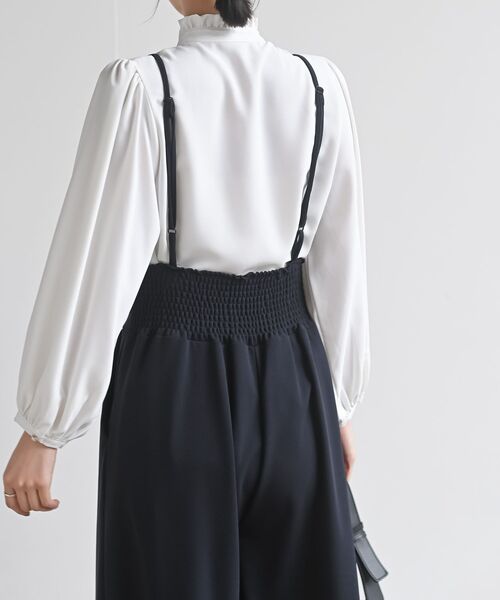 rps(アールピーエス)の「ペアスキンハイウエストサロペット(サロペット/オーバーオール・レディース・ネイビー/ブラック/グレイッシュベージュ/モカ・M/フリー)」の14枚目の写真