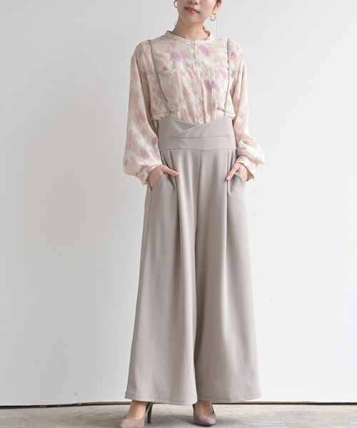 rps(アールピーエス)の「ペアスキンハイウエストサロペット(サロペット/オーバーオール・レディース・ネイビー/ブラック/グレイッシュベージュ/モカ・M/フリー)」の3枚目の写真