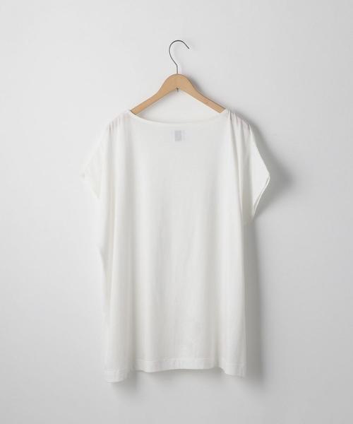 coen(コーエン)の「裾レースコンビボートネックTシャツ(ブラック→WEB限定カラー)(Tシャツ/カットソー・レディース・ブラック/ネイビー/カーキ/ホワイト・FREE)」の20枚目の写真