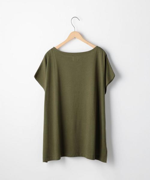 coen(コーエン)の「裾レースコンビボートネックTシャツ(ブラック→WEB限定カラー)(Tシャツ/カットソー・レディース・ブラック/ネイビー/カーキ/ホワイト・FREE)」の14枚目の写真