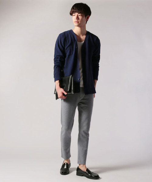 THE CASUAL(カジュアル)の「カルゼテーパードアンクルパンツ(その他パンツ・メンズ・ブラック/杢グレー・S/M/L)」の5枚目の写真