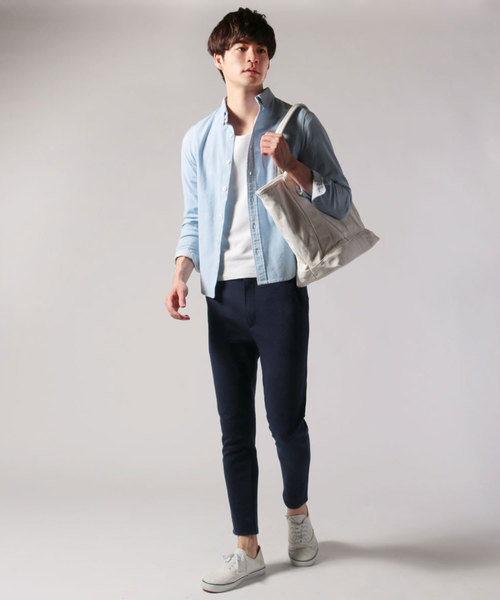 THE CASUAL(カジュアル)の「カルゼテーパードアンクルパンツ(その他パンツ・メンズ・ブラック/杢グレー・S/M/L)」の7枚目の写真
