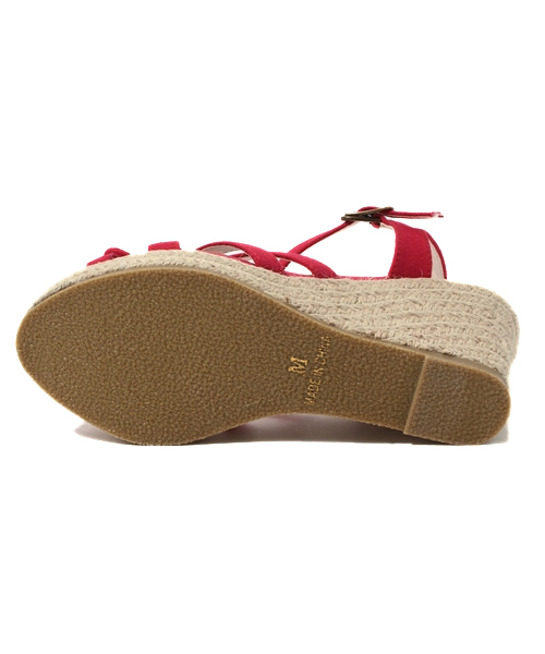 earth music&ecology（アースミュージックアンドエコロジー）の「リボンジュートサンダル（サンダル・レディース・イエロー/ブルー/レッド/ブラック・SMALL/MEDIUM/LARGE）」の6枚目の写真