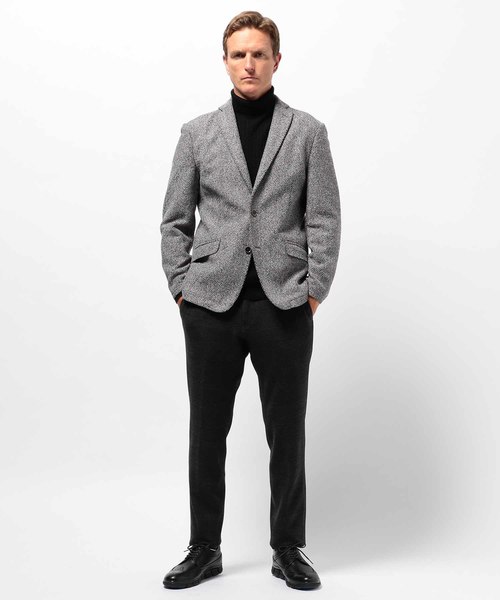 MEN'S BIGI（メンズビギ）の「メランジモールラッセルジャケット（テーラードジャケット・メンズ・グレー/ネイビー・LL/S/M/L）」の3枚目の写真