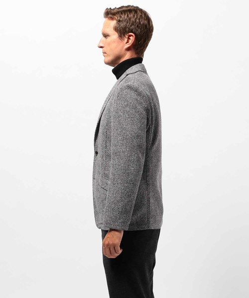 MEN'S BIGI（メンズビギ）の「メランジモールラッセルジャケット（テーラードジャケット・メンズ・グレー/ネイビー・LL/S/M/L）」の5枚目の写真