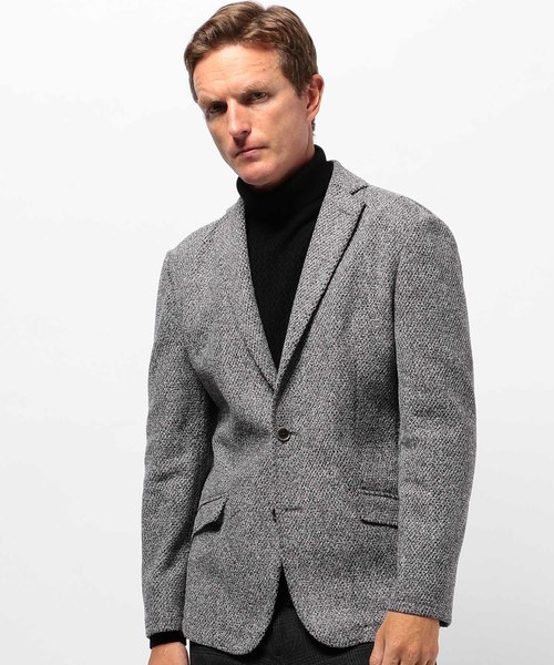 MEN'S BIGI（メンズビギ）の「メランジモールラッセルジャケット（テーラードジャケット・メンズ・グレー/ネイビー・LL/S/M/L）」の10枚目の写真