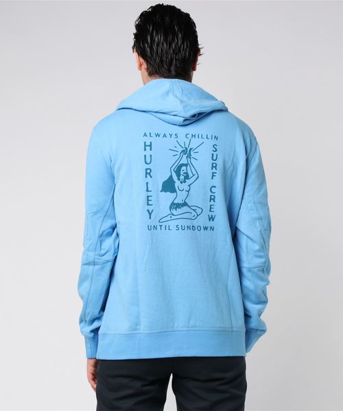 Hurley (ハーレー)の「M HRLY ATLAS CHILLIN PO FLC/ハーレー 長袖 プルオーバー パーカー(パーカー・メンズ・チャコールグレー/ブルー/クリーム・SMALL/MEDIUM/LARGE)」の6枚目の写真