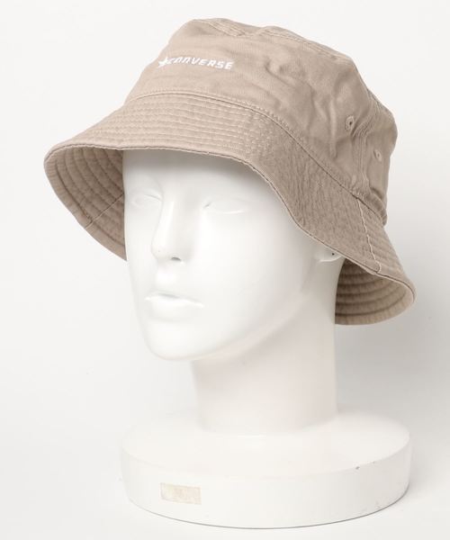CONVERSE（コンバース）の「∴WEGO/CONVERSE別注バケットハット（ハット・メンズ・ブラック/ベージュ/ネイビー/ライトパープル/ホワイト/ピンク・FREE）」の4枚目の写真