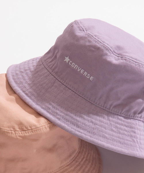 CONVERSE（コンバース）の「∴WEGO/CONVERSE別注バケットハット（ハット・メンズ・ブラック/ベージュ/ネイビー/ライトパープル/ホワイト/ピンク・FREE）」の6枚目の写真