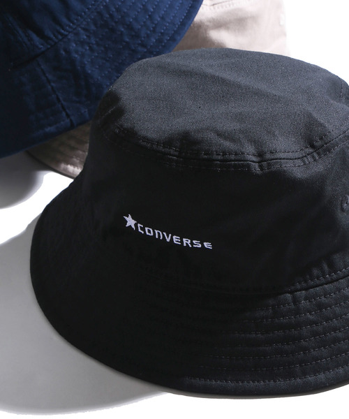 CONVERSE（コンバース）の「∴WEGO/CONVERSE別注バケットハット（ハット・メンズ・ブラック/ベージュ/ネイビー/ライトパープル/ホワイト/ピンク・FREE）」の3枚目の写真