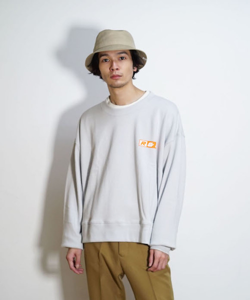 KAIKO(カイコー)の「KAIKO OBLONG SWEAT RF(スウェット・メンズ・ライトグレー/ブラック/レッド/ライトパープル・S/M/L)」の11枚目の写真
