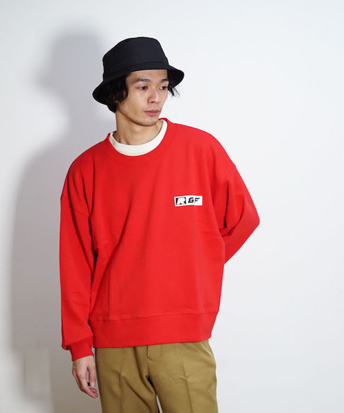 KAIKO(カイコー)の「KAIKO OBLONG SWEAT RF(スウェット・メンズ・ライトグレー/ブラック/レッド/ライトパープル・S/M/L)」の15枚目の写真