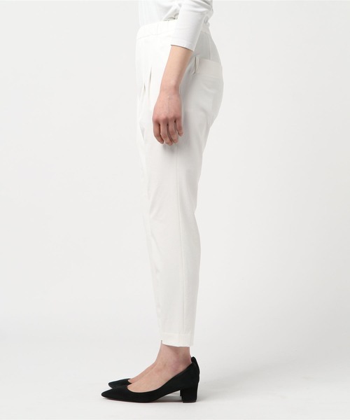 qualite（カリテ）の「2WAYストレッチタックパンツ（その他パンツ・レディース・ブラック/オフホワイト/サックスブルー/ベージュ/モカ/ライトグレー・40/38/36/34/32/42）」の19枚目の写真