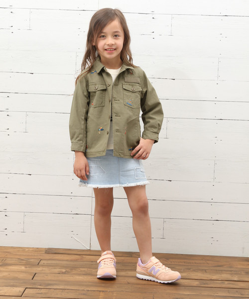 BAYFLOW（ベイフロー）の「[KIDS]シシュウミリタリーシャツ（シャツ/ブラウス・キッズ・カーキ・MEDIUM/X-LARGE/LARGE/XX-LARGE/SMALL）」の10枚目の写真