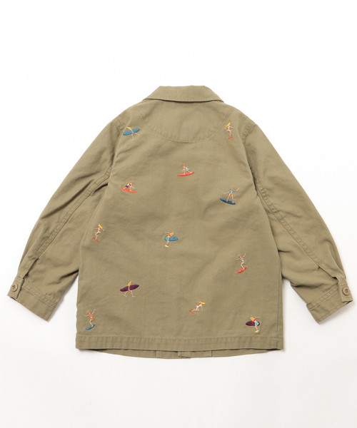 BAYFLOW（ベイフロー）の「[KIDS]シシュウミリタリーシャツ（シャツ/ブラウス・キッズ・カーキ・MEDIUM/X-LARGE/LARGE/XX-LARGE/SMALL）」の13枚目の写真