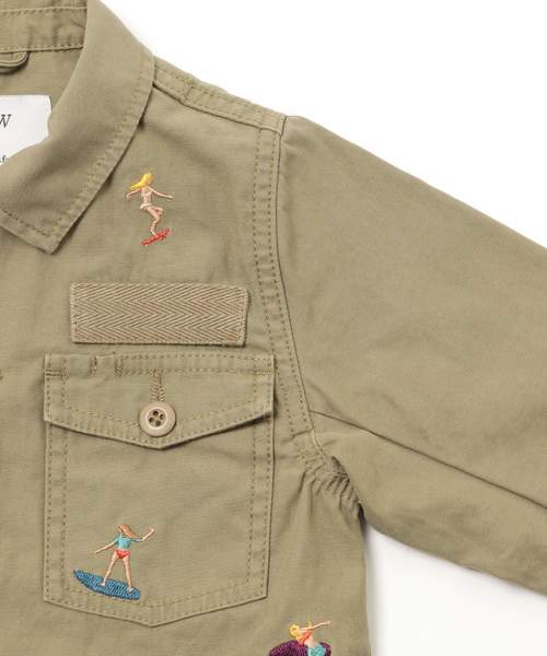 BAYFLOW（ベイフロー）の「[KIDS]シシュウミリタリーシャツ（シャツ/ブラウス・キッズ・カーキ・MEDIUM/X-LARGE/LARGE/XX-LARGE/SMALL）」の19枚目の写真