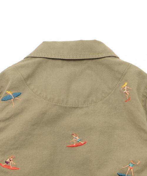 BAYFLOW（ベイフロー）の「[KIDS]シシュウミリタリーシャツ（シャツ/ブラウス・キッズ・カーキ・MEDIUM/X-LARGE/LARGE/XX-LARGE/SMALL）」の22枚目の写真