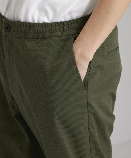 green label relaxing(グリーンレーベルリラクシング)の「SC ストレッチ サッカー イージー 9分丈 パンツ(その他パンツ・メンズ・オリーブ/ベージュ/グレー/ブラック/ネイビー・S/M/XL/XXL/L/XS)」の15枚目の写真