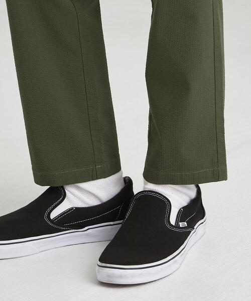 green label relaxing(グリーンレーベルリラクシング)の「SC ストレッチ サッカー イージー 9分丈 パンツ(その他パンツ・メンズ・オリーブ/ベージュ/グレー/ブラック/ネイビー・S/M/XL/XXL/L/XS)」の7枚目の写真