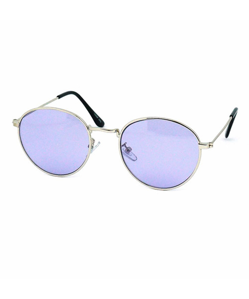 SBG(エスビー)の「SBG ラウンドサングラス(サングラス・メンズ・ライトグリーン/ライトブラウン/スモークグレー/ライトパープル・FREE)」の4枚目の写真