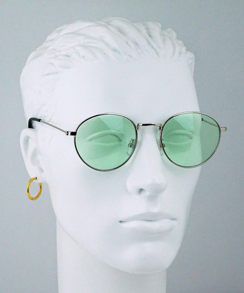 SBG(エスビー)の「SBG ラウンドサングラス(サングラス・メンズ・ライトグリーン/ライトブラウン/スモークグレー/ライトパープル・FREE)」の7枚目の写真