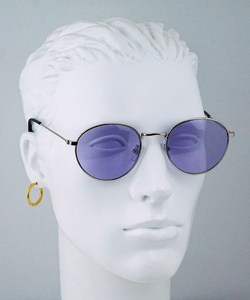 SBG(エスビー)の「SBG ラウンドサングラス(サングラス・メンズ・ライトグリーン/ライトブラウン/スモークグレー/ライトパープル・FREE)」の14枚目の写真