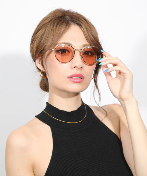 SBG(エスビー)の「SBG ラウンドサングラス(サングラス・メンズ・ライトグリーン/ライトブラウン/スモークグレー/ライトパープル・FREE)」の19枚目の写真