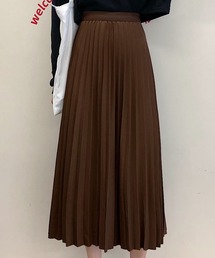 大人ロングプリーツスカート