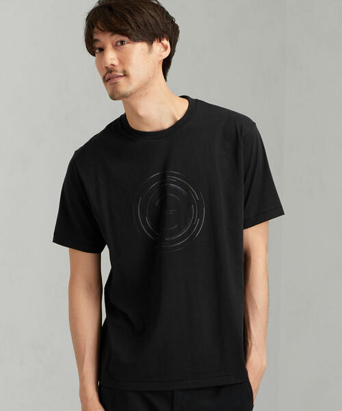 green label relaxing（グリーンレーベルリラクシング）の「[アンドライド] SC AND-RIDE サークルプリント クルーネック 半袖 Tシャツ（Tシャツ/カットソー・メンズ・ブラック/ホワイト・MEDIUM/LARGE/SMALL）」の2枚目の写真