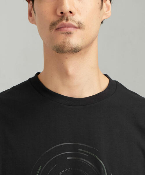 green label relaxing（グリーンレーベルリラクシング）の「[アンドライド] SC AND-RIDE サークルプリント クルーネック 半袖 Tシャツ（Tシャツ/カットソー・メンズ・ブラック/ホワイト・MEDIUM/LARGE/SMALL）」の7枚目の写真