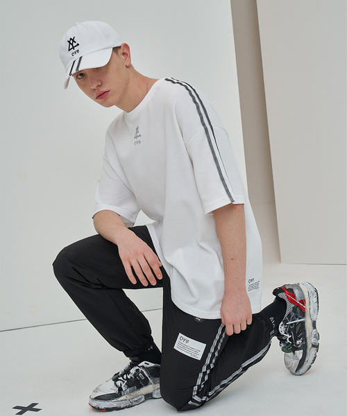 OY（オーワイ）の「リフレクライン半袖Tシャツ/カットソー（Tシャツ/カットソー・メンズ・ホワイト/ブラック/ライトイエロー・FREE）」の7枚目の写真