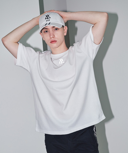 OY（オーワイ）の「リフレクライン半袖Tシャツ/カットソー（Tシャツ/カットソー・メンズ・ホワイト/ブラック/ライトイエロー・FREE）」の8枚目の写真