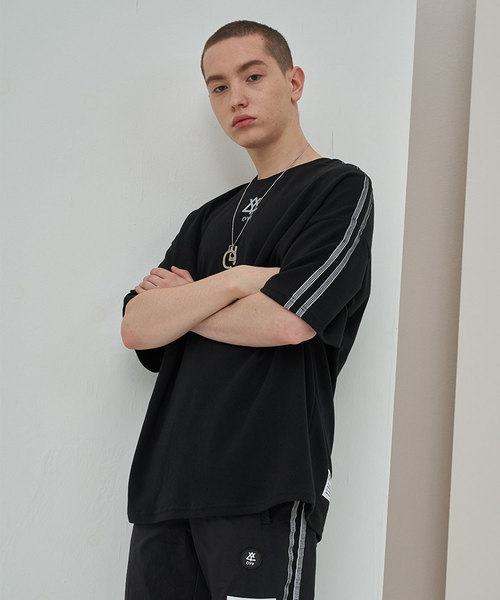 OY（オーワイ）の「リフレクライン半袖Tシャツ/カットソー（Tシャツ/カットソー・メンズ・ホワイト/ブラック/ライトイエロー・FREE）」の14枚目の写真