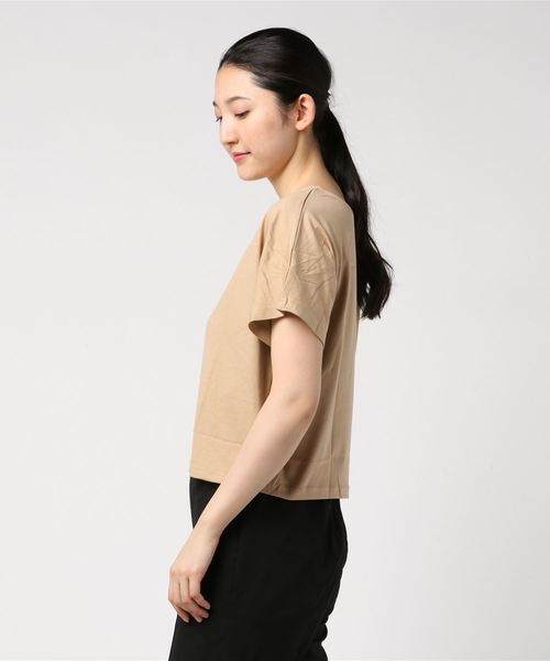 titivate(ティティベイト)の「ロゴプリントTシャツ(Tシャツ/カットソー・レディース・ライトベージュ/チャコール/オフホワイト/ライトカーキ・S/M)」の5枚目の写真