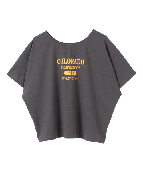 titivate(ティティベイト)の「ロゴプリントTシャツ(Tシャツ/カットソー・レディース・ライトベージュ/チャコール/オフホワイト/ライトカーキ・S/M)」の1枚目の写真
