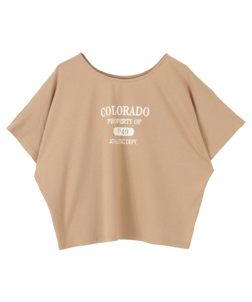 titivate(ティティベイト)の「ロゴプリントTシャツ(Tシャツ/カットソー・レディース・ライトベージュ/チャコール/オフホワイト/ライトカーキ・S/M)」の8枚目の写真