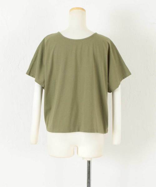 titivate(ティティベイト)の「ロゴプリントTシャツ(Tシャツ/カットソー・レディース・ライトベージュ/チャコール/オフホワイト/ライトカーキ・S/M)」の12枚目の写真