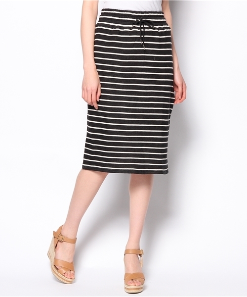 Kastane（カスタネ）の「NEW裏毛タイトSK（スカート・レディース・チャコールグレー/ブラック系その他・FREE）」の2枚目の写真