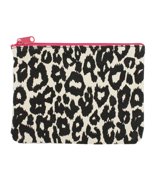 NINE（ナイン）の「クリア×レオパードポーチ（ポーチ・レディース・ブルー/ピンク・FREE）」の6枚目の写真