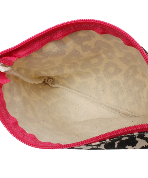 NINE（ナイン）の「クリア×レオパードポーチ（ポーチ・レディース・ブルー/ピンク・FREE）」の7枚目の写真