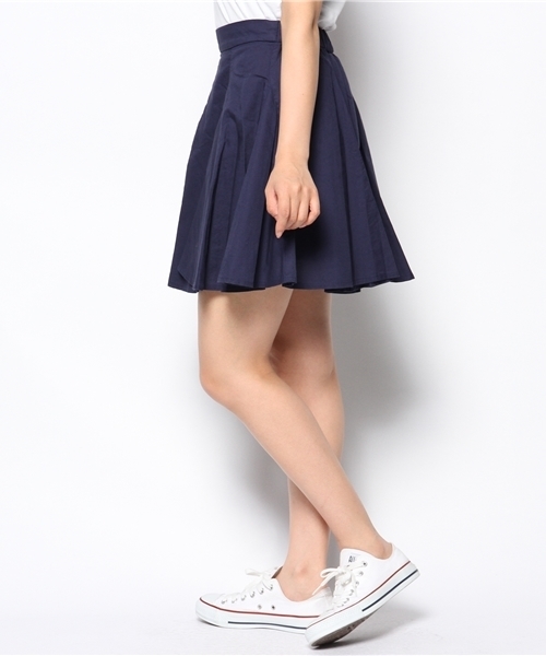 WEGO(ウィゴー)の「WEGO/コットン切替フレアスカート(スカート・レディース・オフホワイト/グリーン/ネイビー/イエロー・FREE)」の11枚目の写真