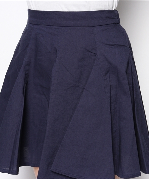 WEGO(ウィゴー)の「WEGO/コットン切替フレアスカート(スカート・レディース・オフホワイト/グリーン/ネイビー/イエロー・FREE)」の6枚目の写真