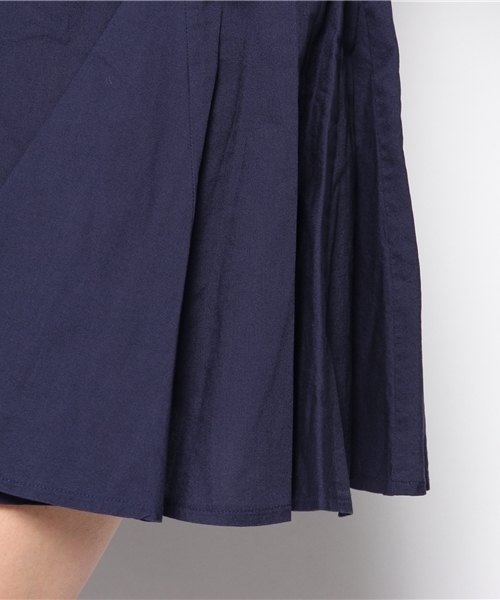 WEGO(ウィゴー)の「WEGO/コットン切替フレアスカート(スカート・レディース・オフホワイト/グリーン/ネイビー/イエロー・FREE)」の9枚目の写真