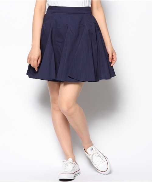 WEGO(ウィゴー)の「WEGO/コットン切替フレアスカート(スカート・レディース・オフホワイト/グリーン/ネイビー/イエロー・FREE)」の14枚目の写真