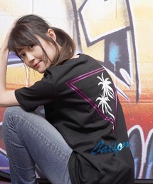 メタリックプリントクルーネックTシャツ(KU)